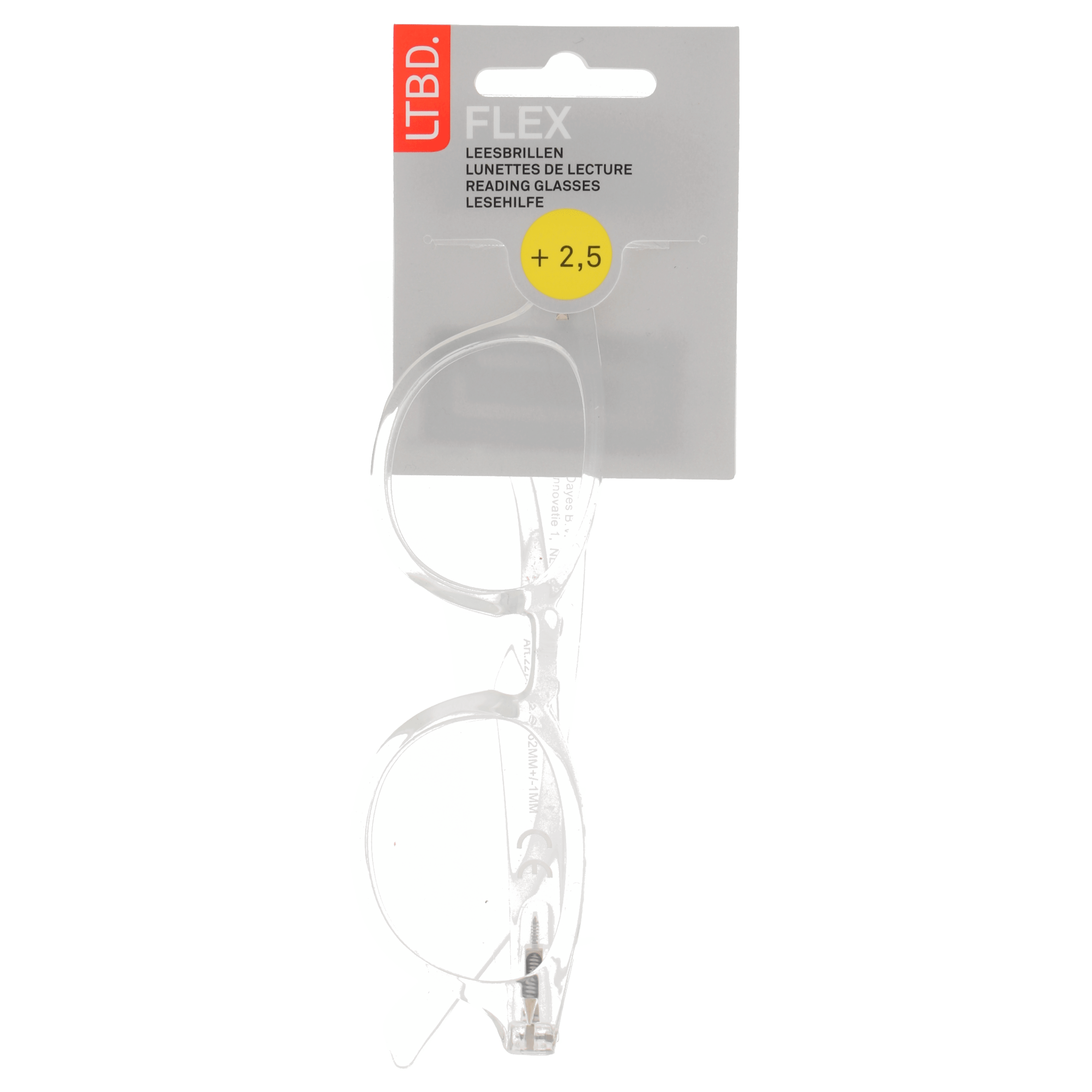 LTBD FLEX leesbril kleurloos +3 Kaart 1 st