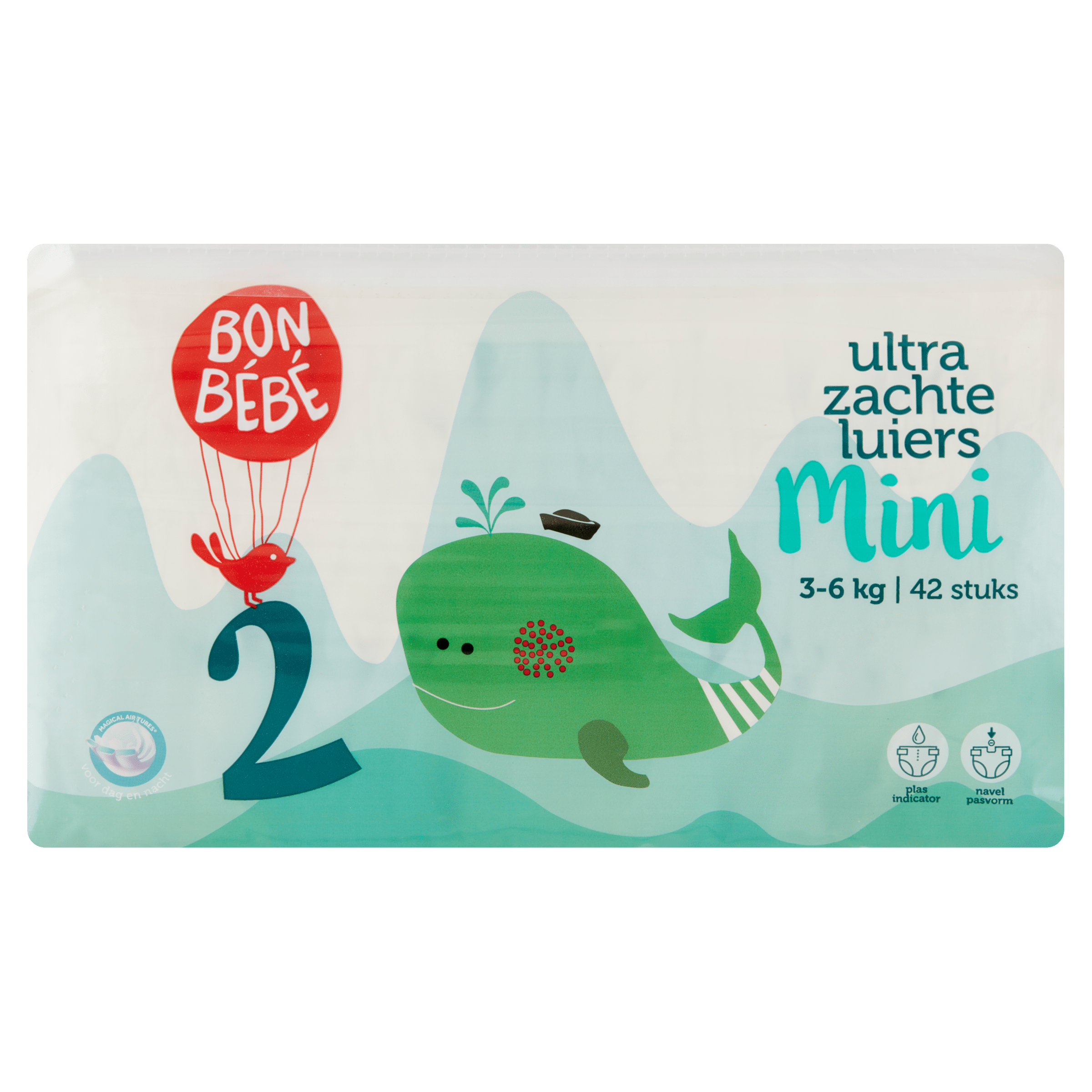 Bonbebe Luiers maat 2 mini 3-6 kg Stazak 42 st