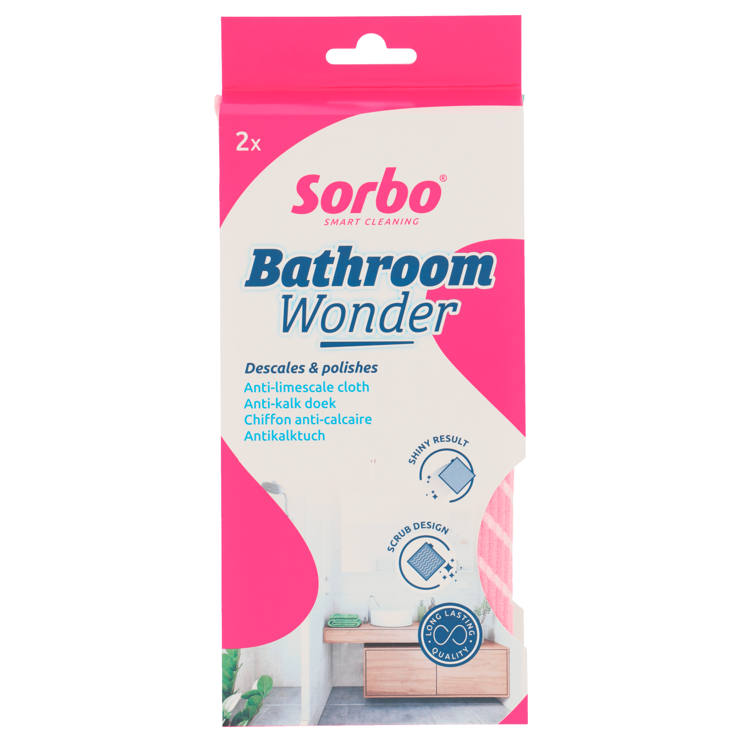 Sorbo Bathroom Wonder 33x34cm Krimp 2 st