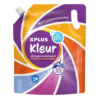 PLUS Vloeibaar wasmiddel navulzak kleur Stazak 1500 ml