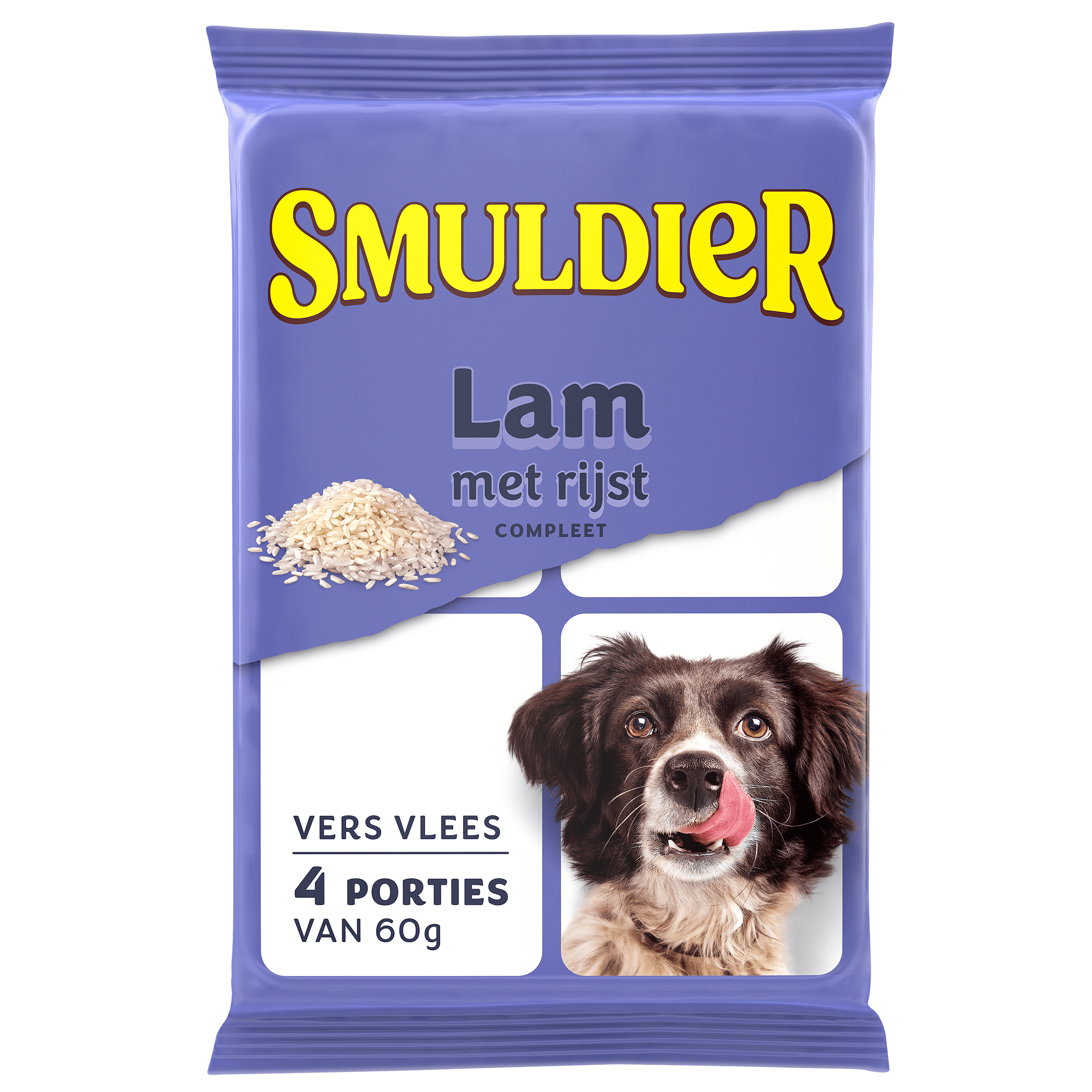 Smuldier rund met groenten 4x60 gram Zak 240 g