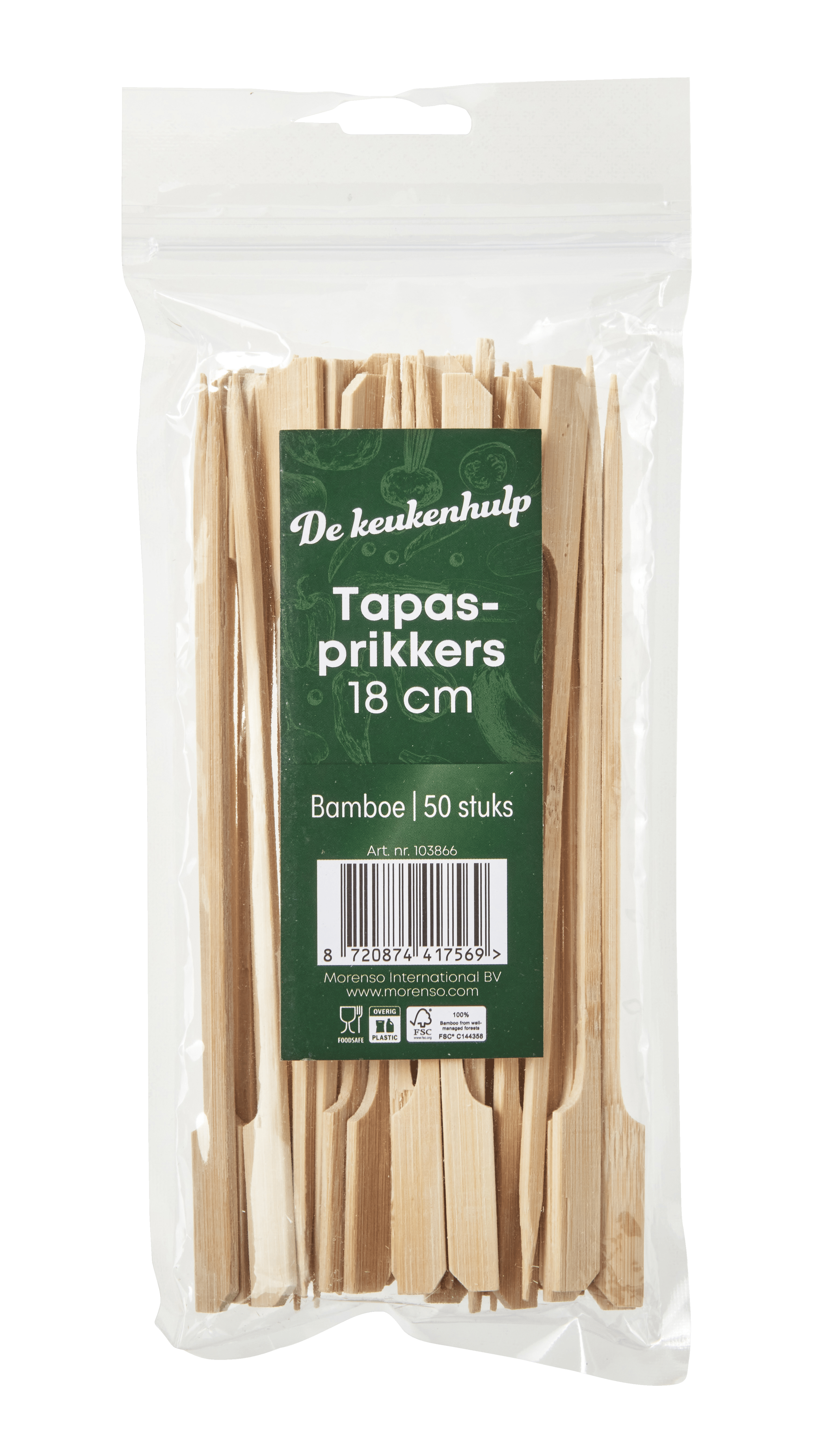 De keukenhulpjes Cocktailprikker Zakje 400 st