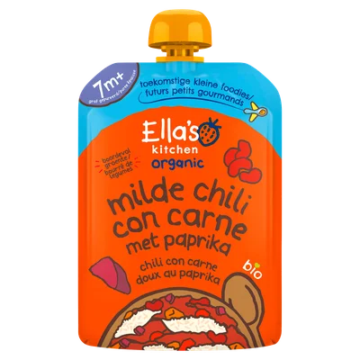 Ella's Kitchen Knijp chili con carne +7m Stazak 130 g