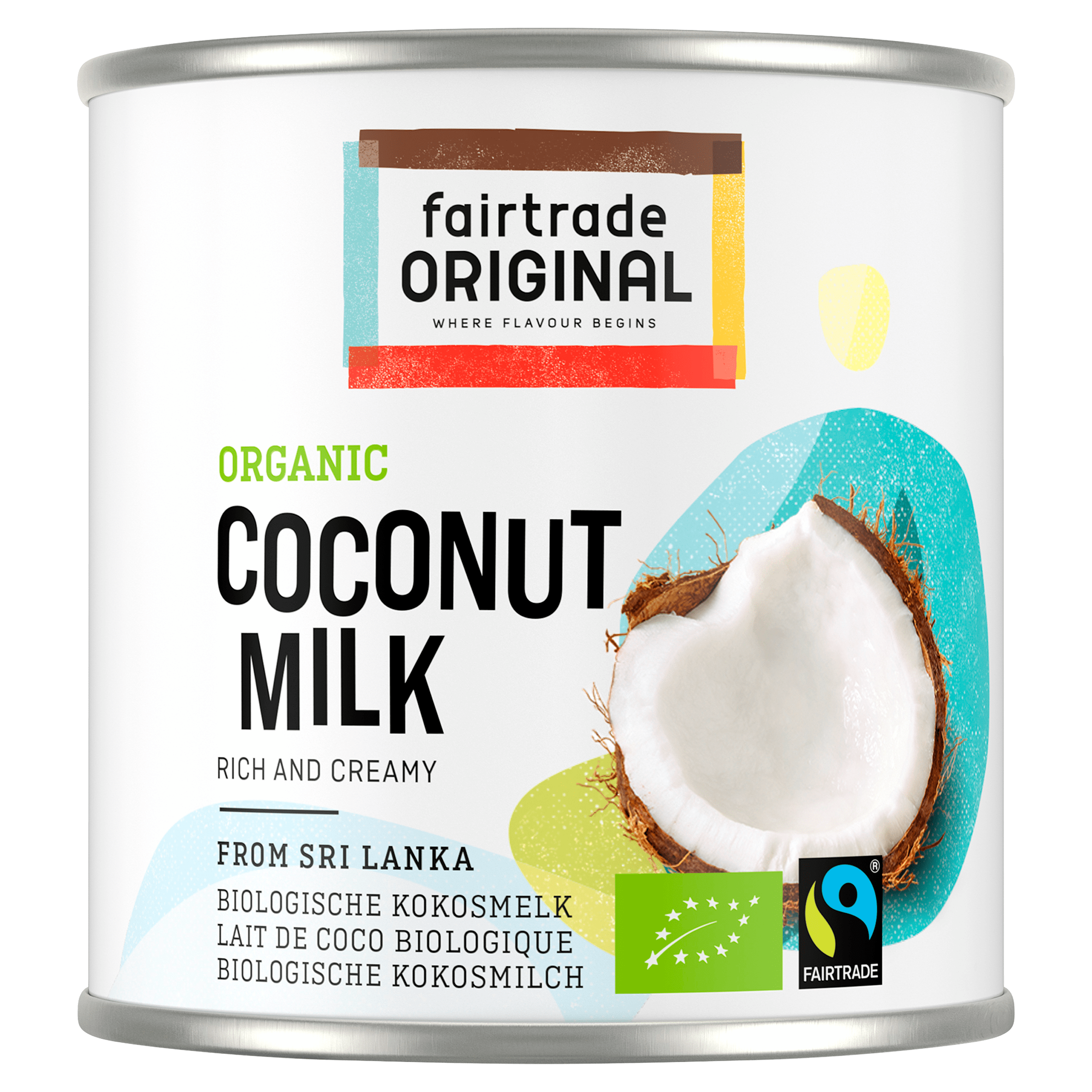 Fairtrade Original Kokosmelk Fairtrade bio Blik 270 ml