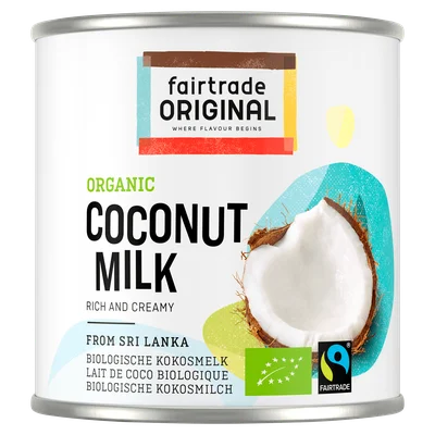 Fairtrade Original Kokosmelk Fairtrade bio Blik 270 ml