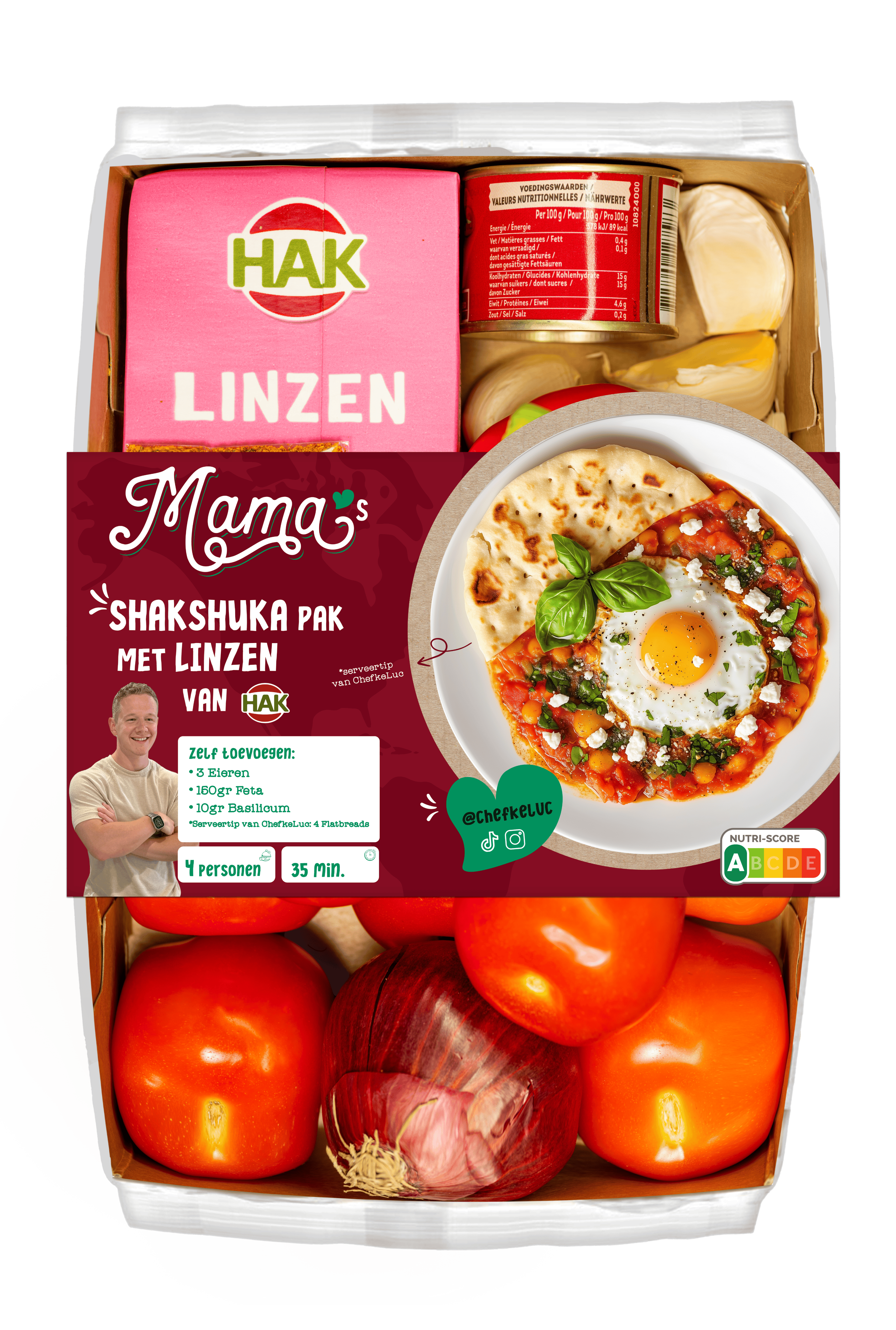 Mama's Maaltijden Verspakket Shakshuka Bakje 1365 g