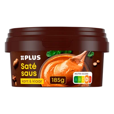 PLUS Satésaus kant en klaar Pot 185 g