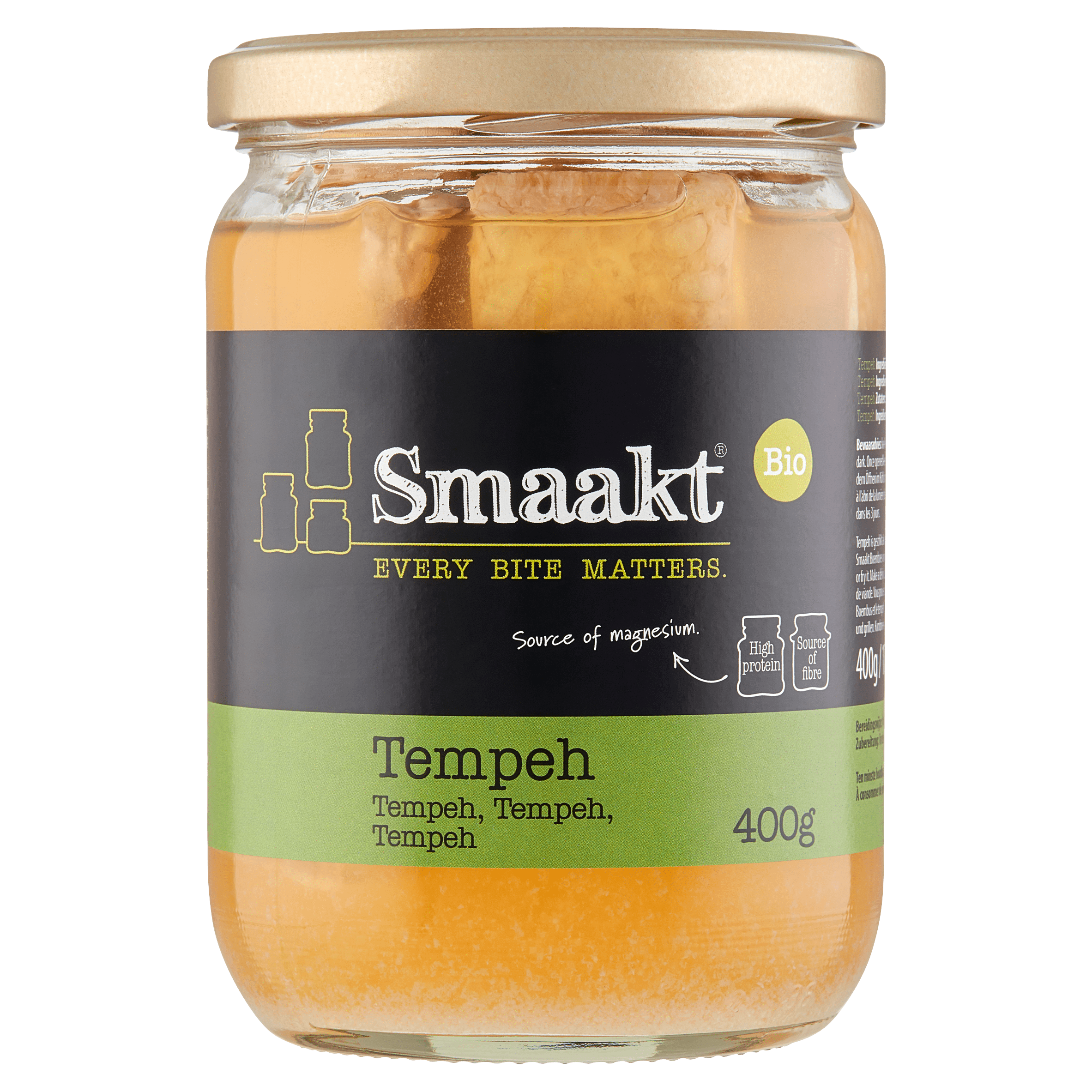 Smaakt Tempeh bio Pot 400 ml
