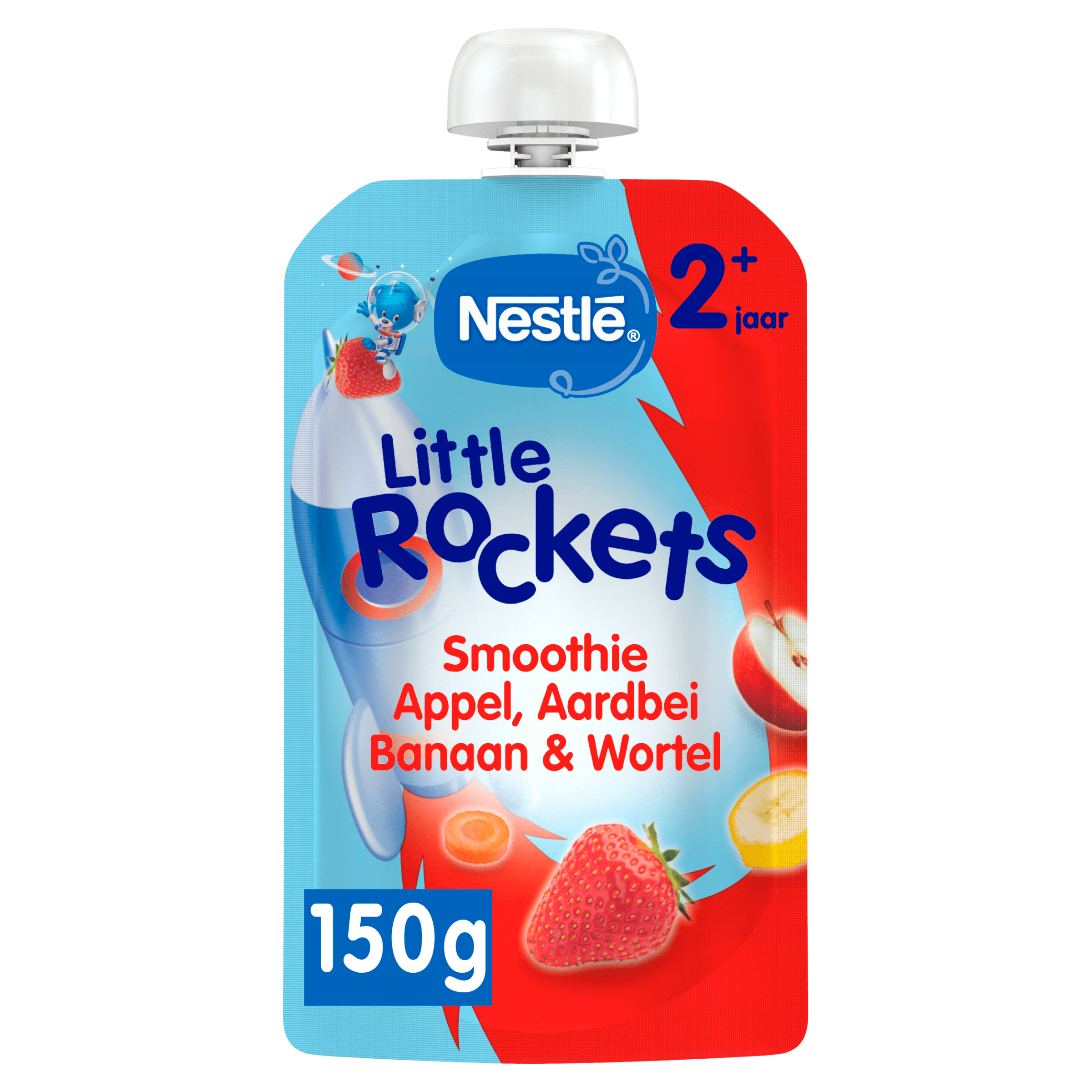 Nestlé Little Rockets knijp Aardbei +2j Stazak 150 g