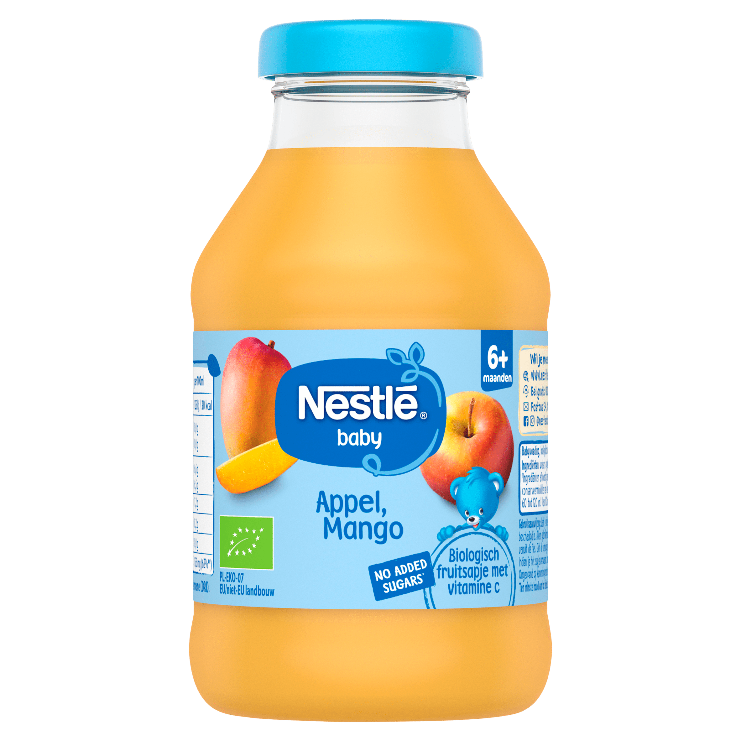 Nestlé baby appel mango sap +6m Fles 204 g