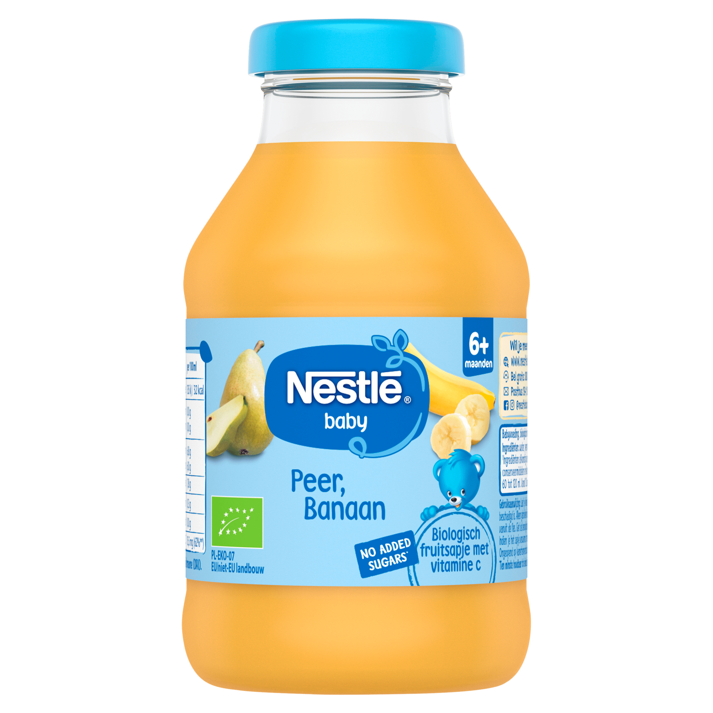 Nestlé baby peer banaan sap +6m Fles 204 g