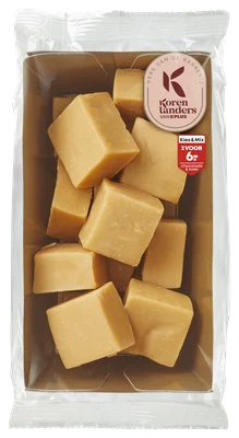 PLUS Korenlanders Fudge met vanillesmaak Krimp 150 g