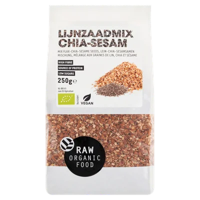 Raw Organic Food Lijnzaadmix goji bio Zak 250 g