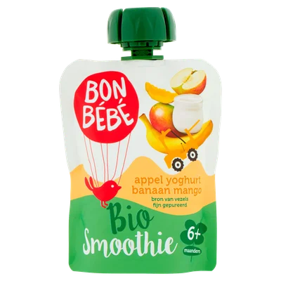 Bonbebe knijp appel yoghurt banaan mango +6m Stazak 90 g