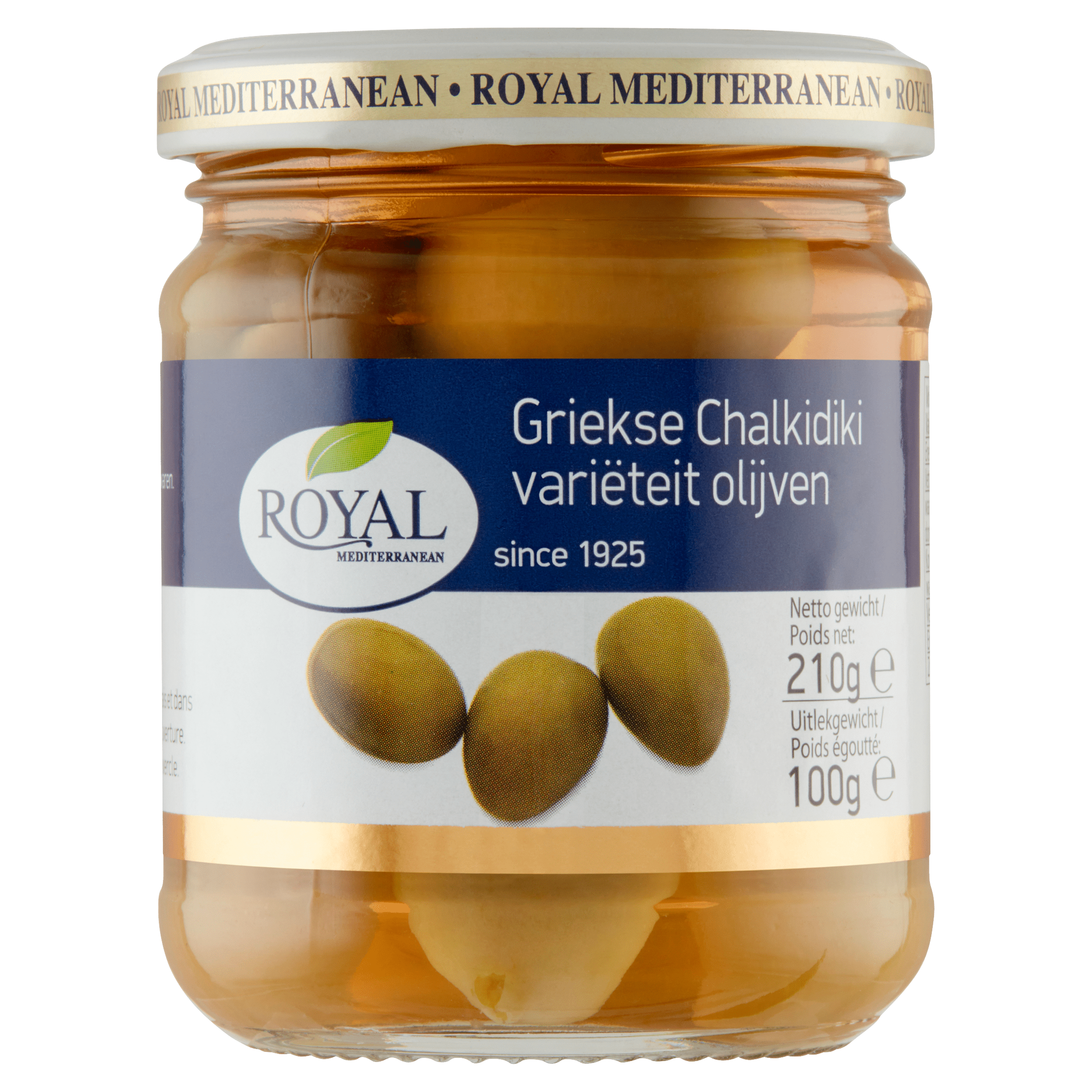 Royal Griekse Chalkidiki olijven Pot 193 g