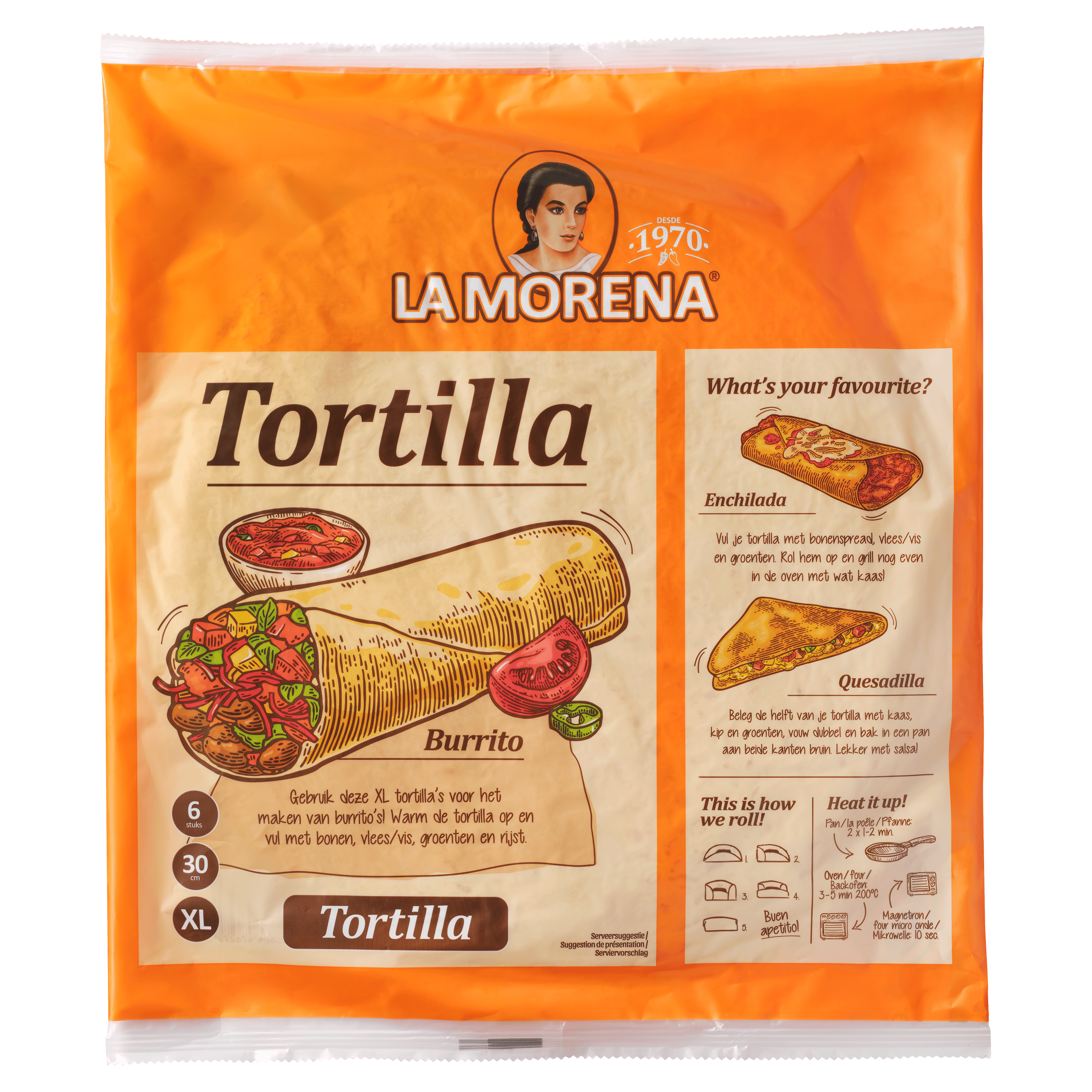 La Morena Tortilla XL Zak 600 g