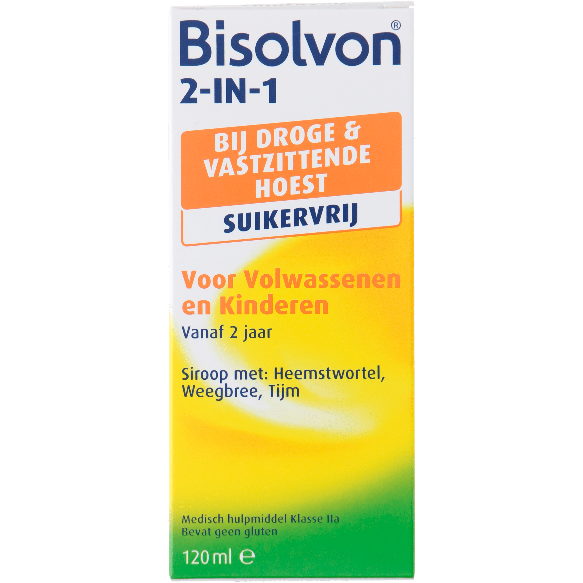 Bisolvon 2 in 1 suikervrij Doos 120 ml