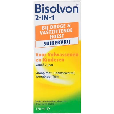 Bisolvon 2 in 1 suikervrij Doos 120 ml