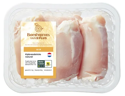 PLUS Boerentrots Kipbraadsticks naturel Stuk 540 g