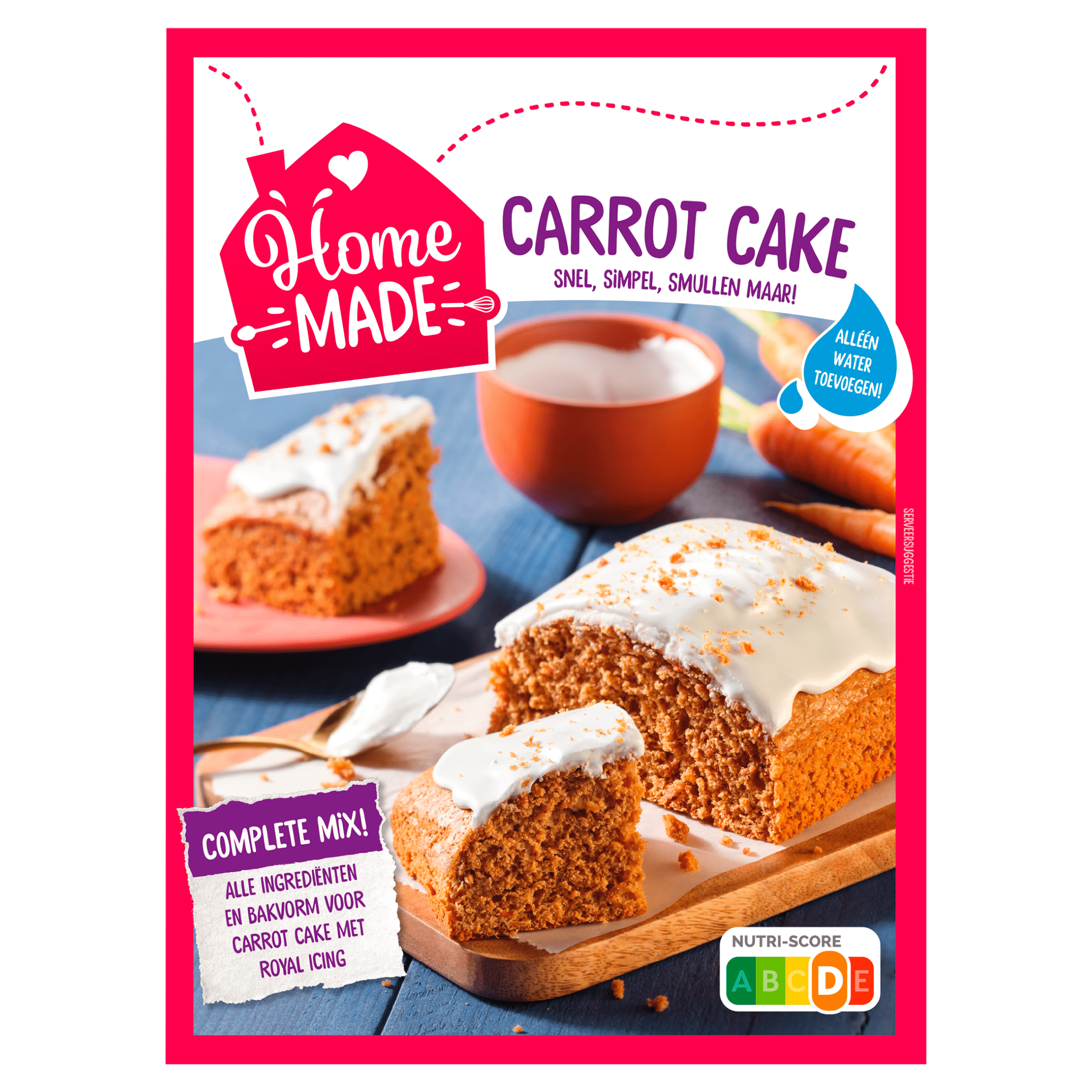Homemade Carrotcake met icing Doos 330 g