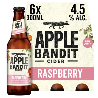 Apple Bandit Raspberry cider fles Set 1800 ml