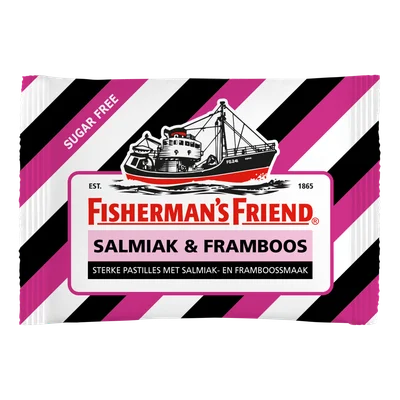 Fisherman's Friends Framboos salmiak 3 pack Zak 25 g