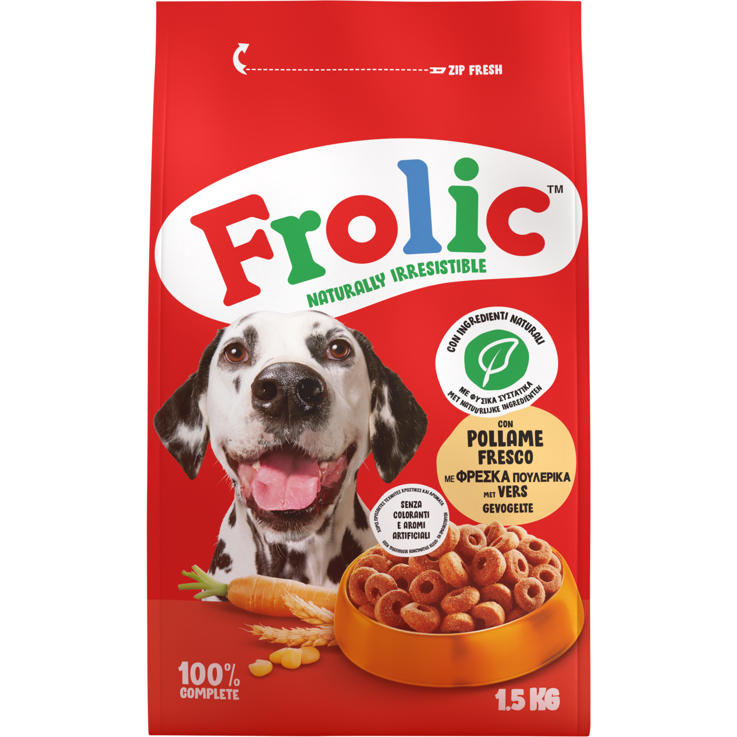 Frolic Droog Gevogelte Zak 1500 g