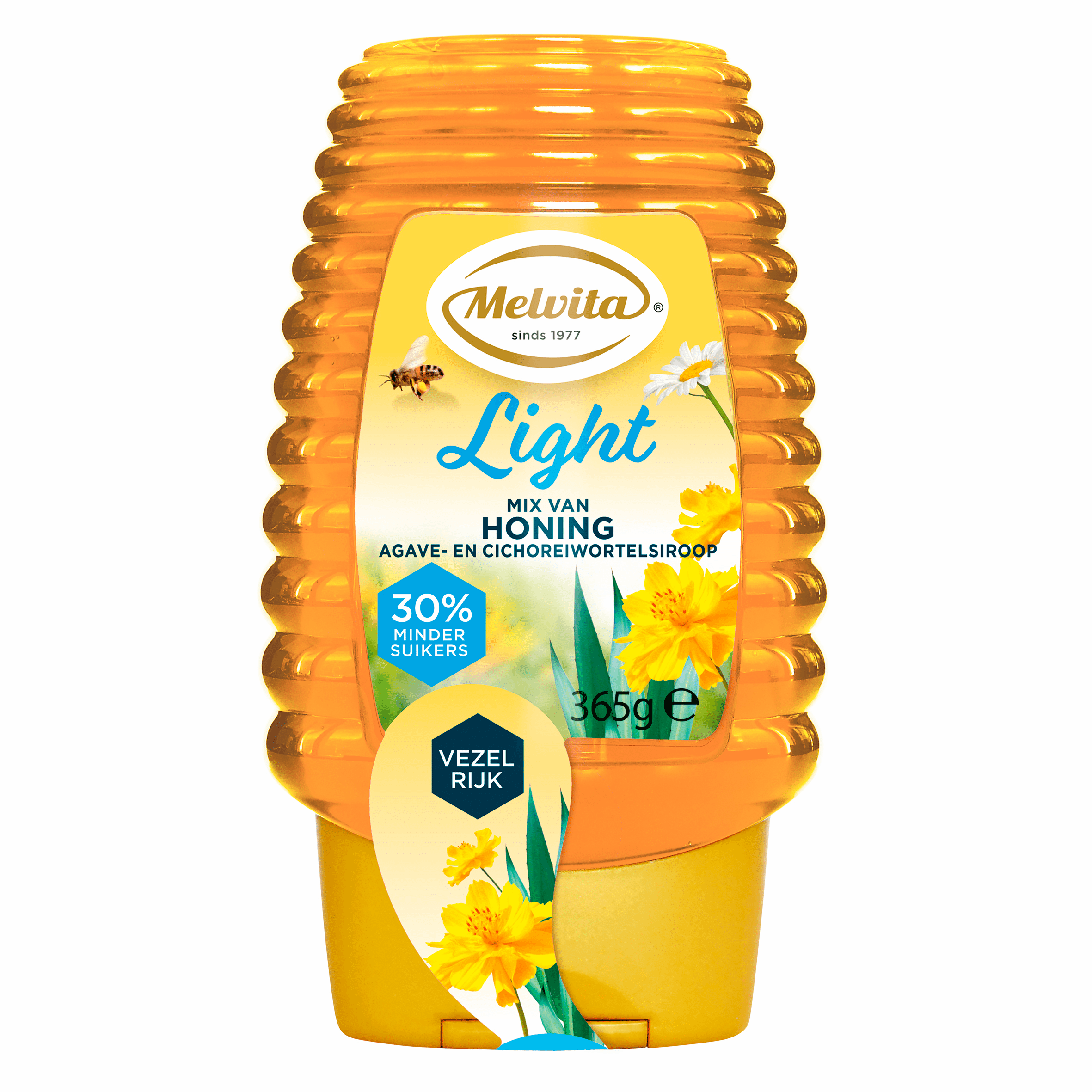 Melvita Mix van honing, agave en cichorei Fles 365 g