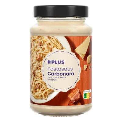 PLUS Pastasaus carbonara Pot 470 g