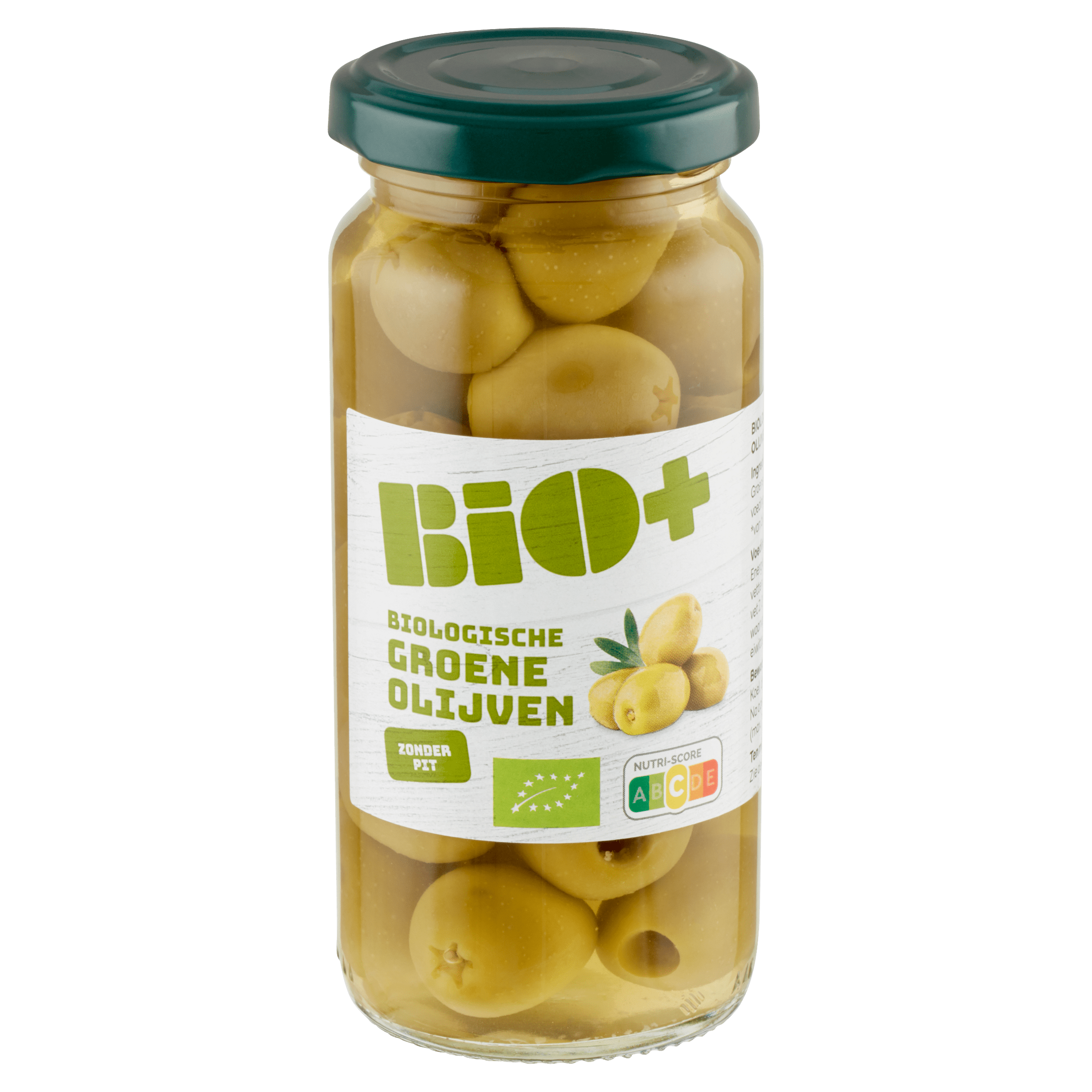 BIO+ Groene Olijven zonder pit Pot 230 g
