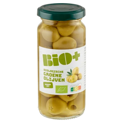 BIO+ Groene Olijven zonder pit Pot 230 g