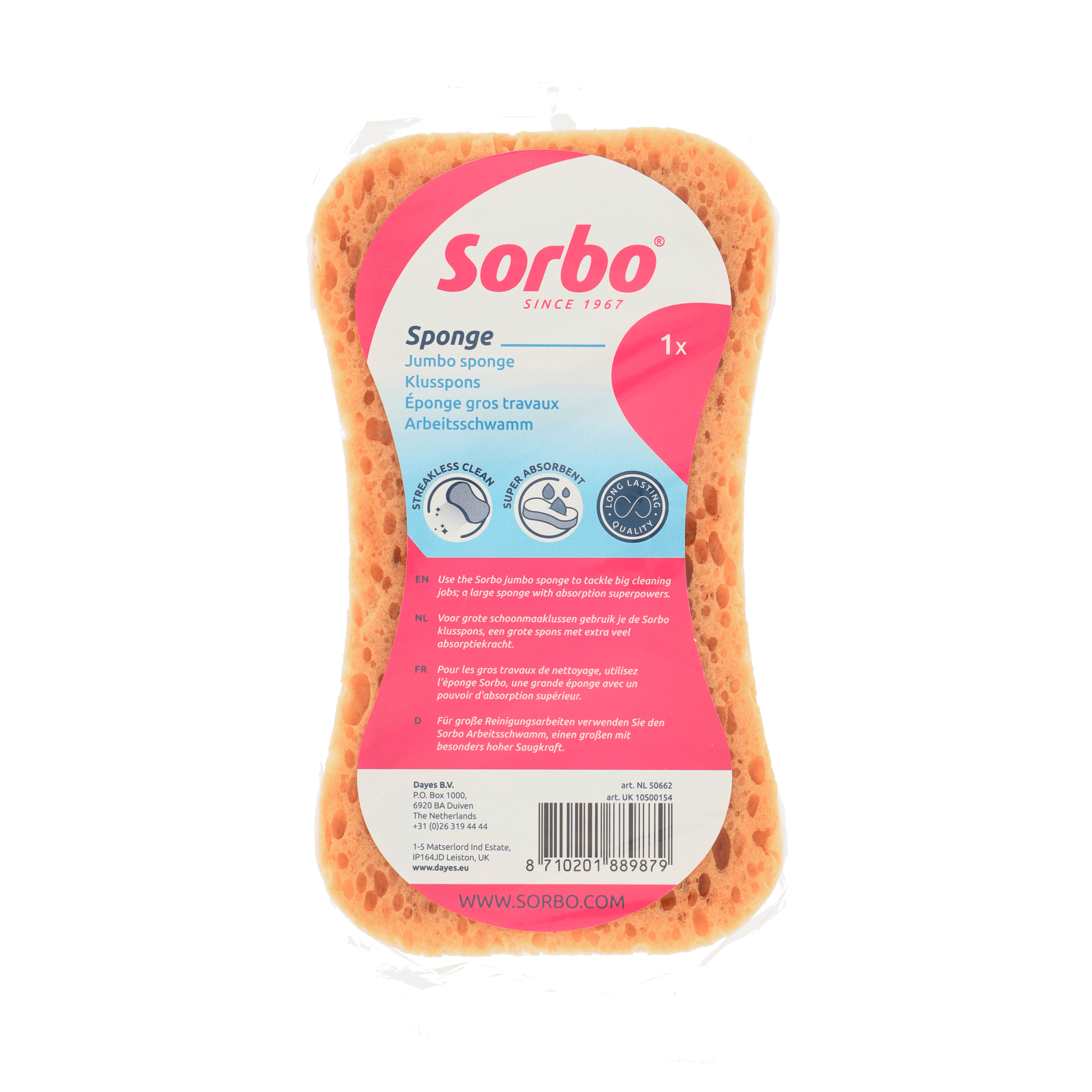 Sorbo Klusspons Stuk 1 st