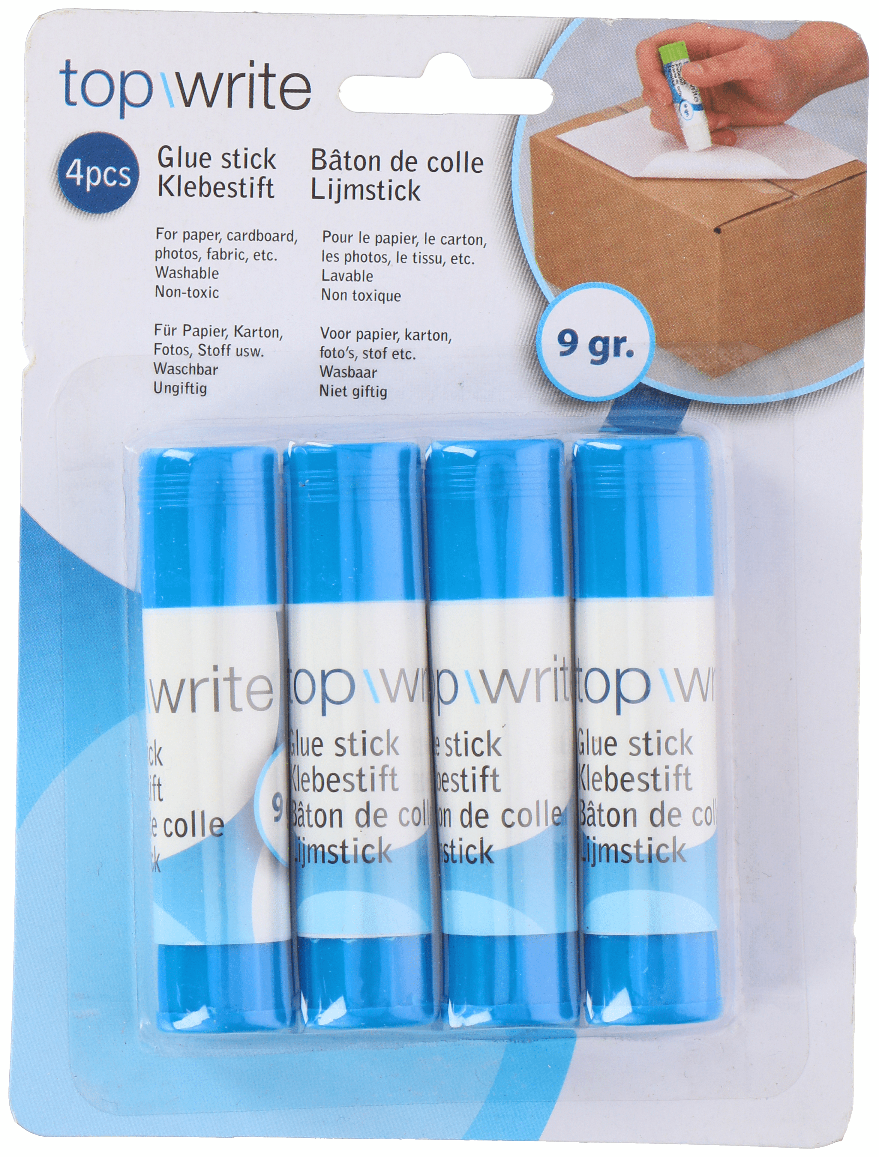 Topwrite Lijmstiften Blister 4 st