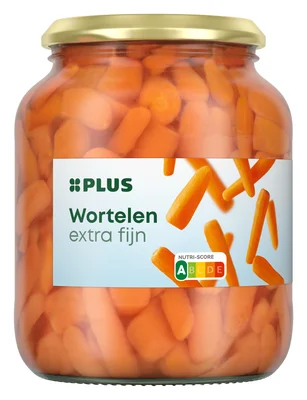 PLUS Wortelen extra fijn Pot 680 g