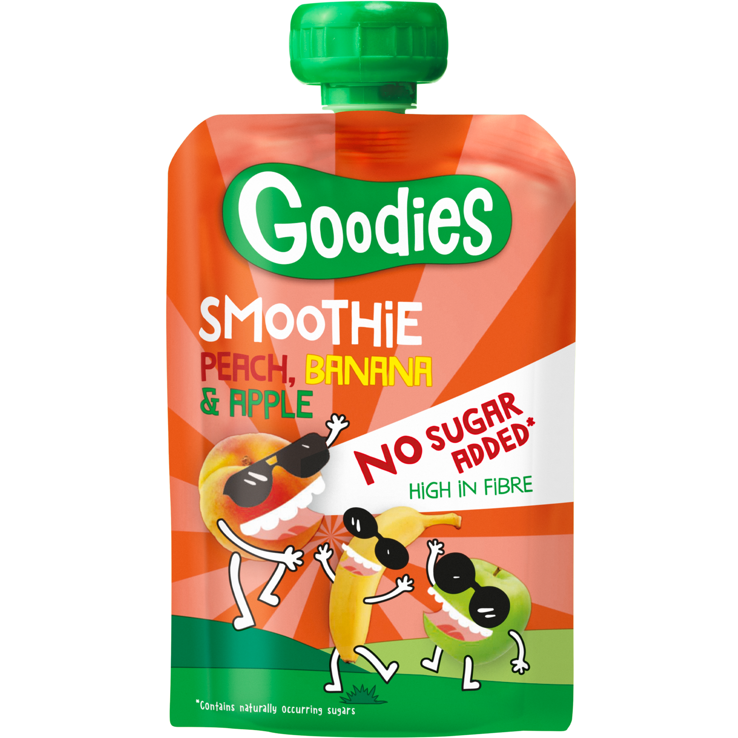 Goodies Knijpfruit Smoothie Perzik Banaan Stazak 100 g