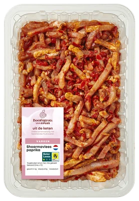 PLUS Boerentrots Shoarmavlees pap Tray 850 g