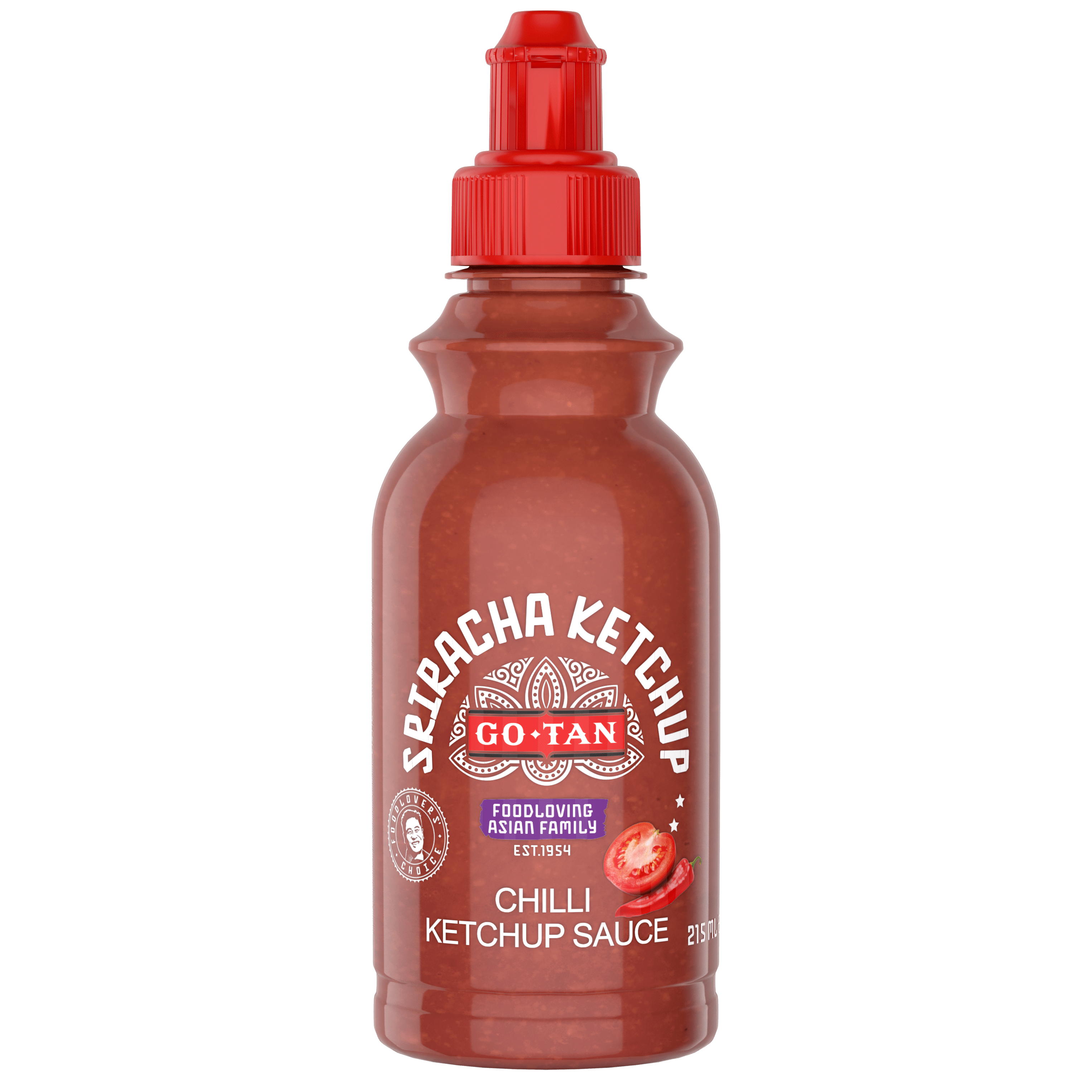 Go-Tan Sriracha ketchup Fles 215 ml