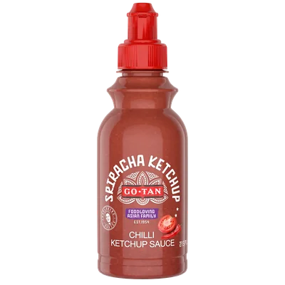 Go-Tan Sriracha ketchup Fles 215 ml
