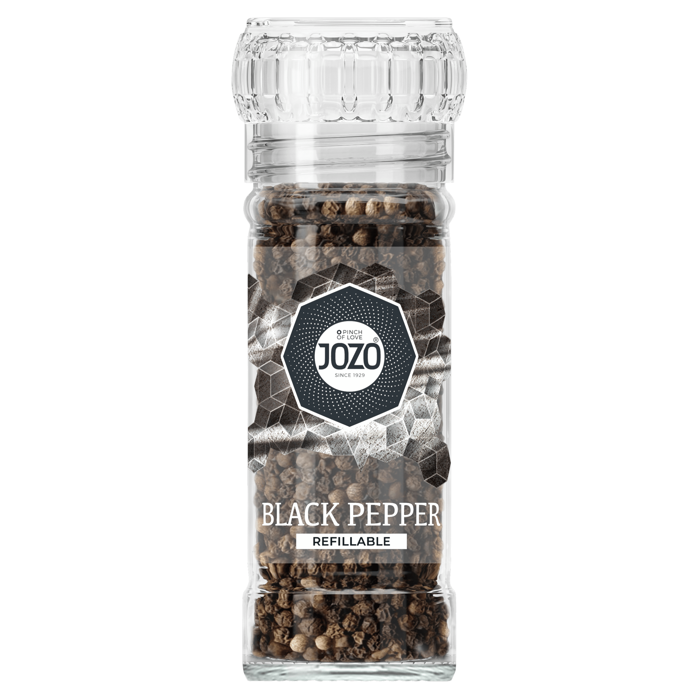 Jozo Zwarte peper molen Pot 50 g