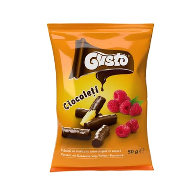 Gusto Ciocoleti Framboos Zak 50 g