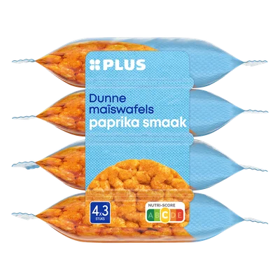 PLUS Maiswafels Paprika Set 104 g