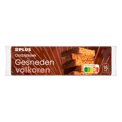 PLUS Ontbijtkoek Volkoren gesneden Wikkel 485 g