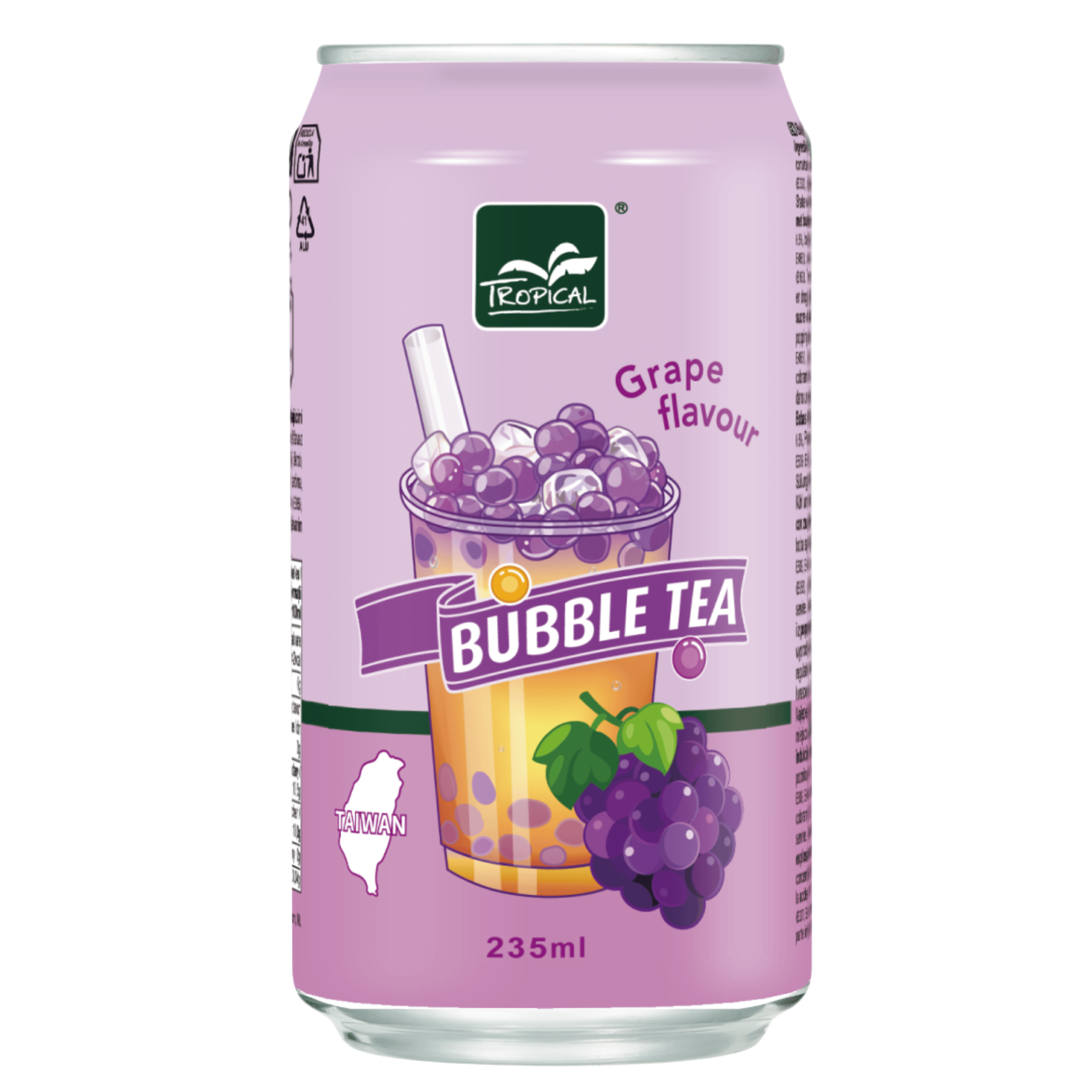 Tropical Bubble Tea Grape Blik 235 ml