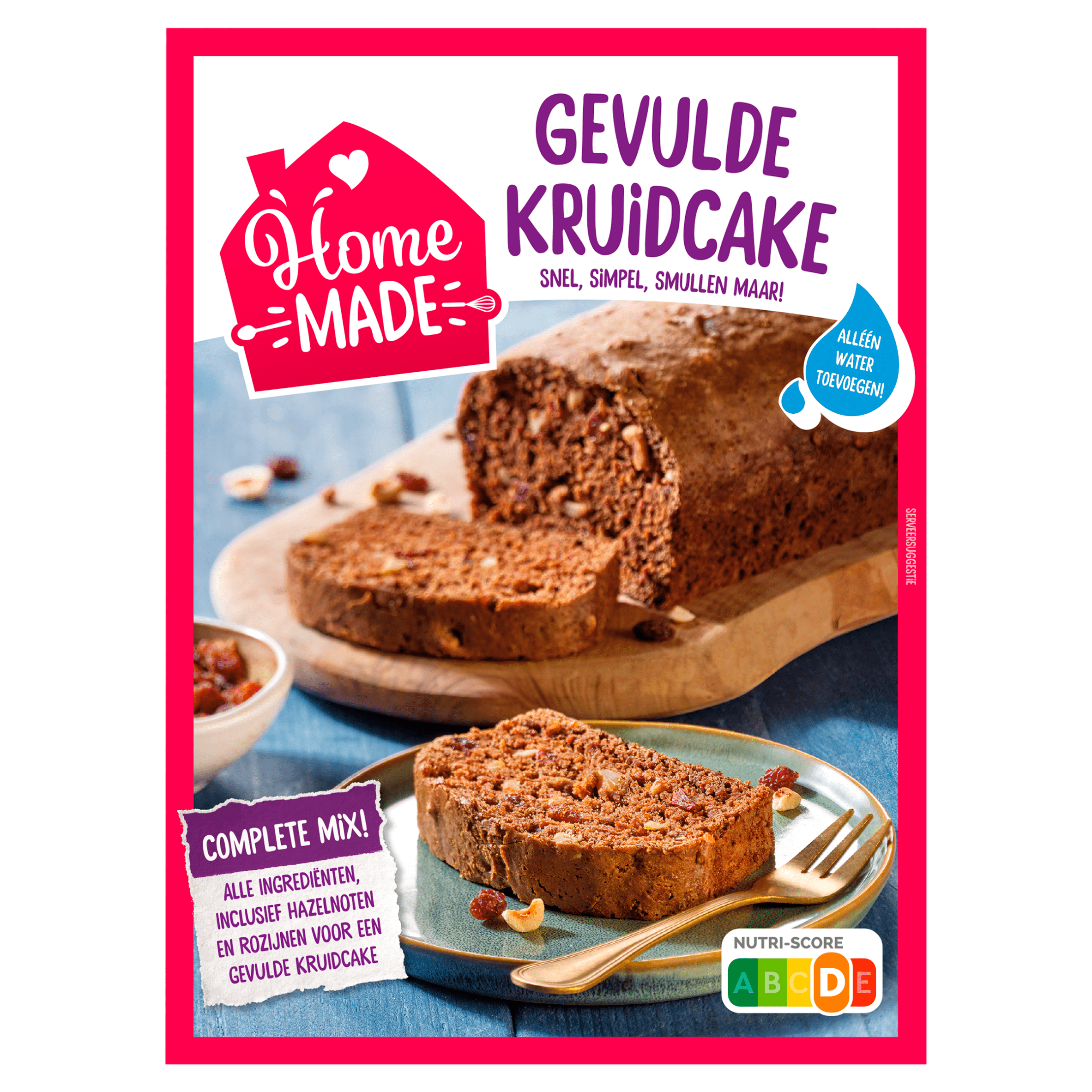 Homemade Kruidcakemix gevuld Doos 480 g