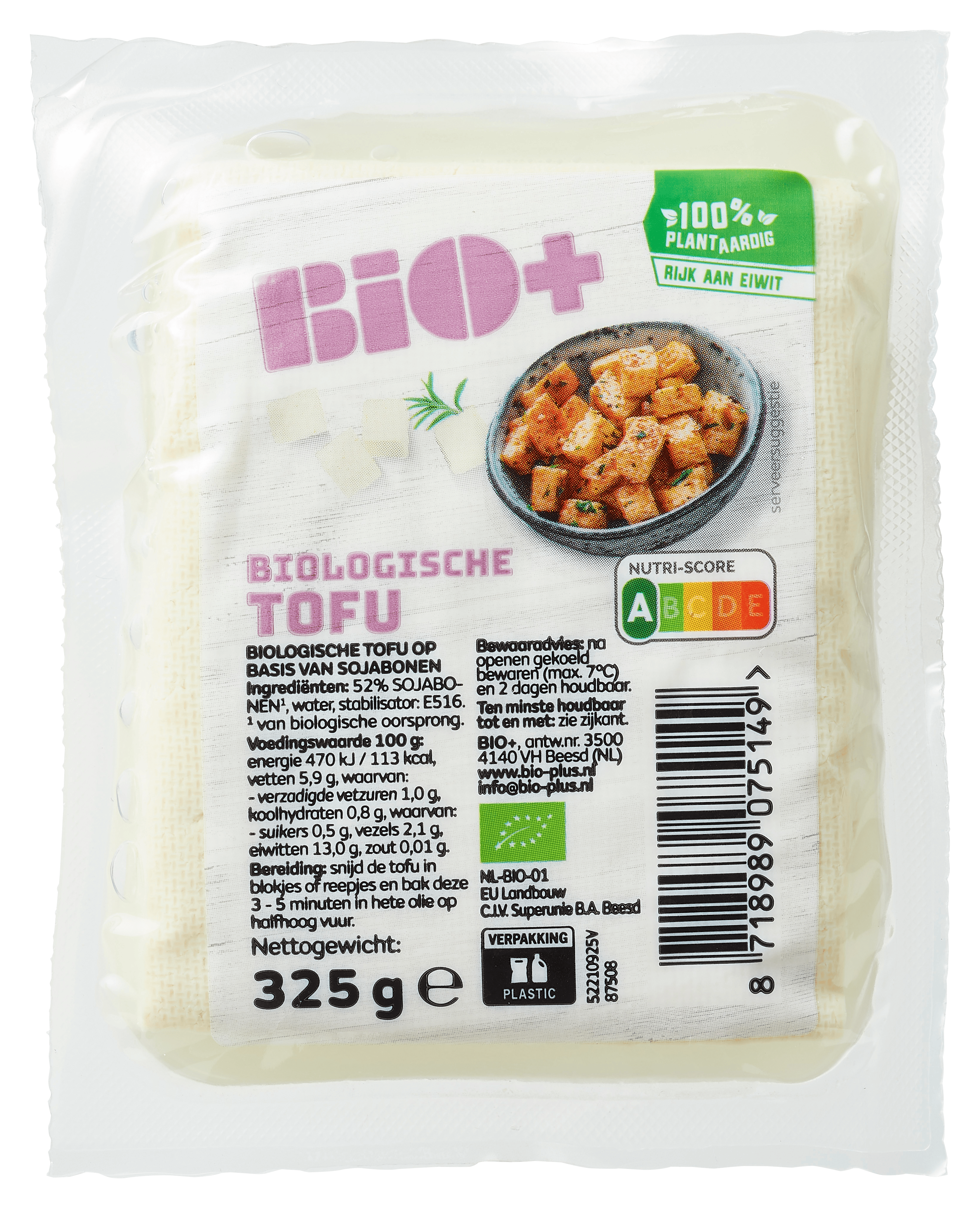 BIO+ Tofu Zak 325 g