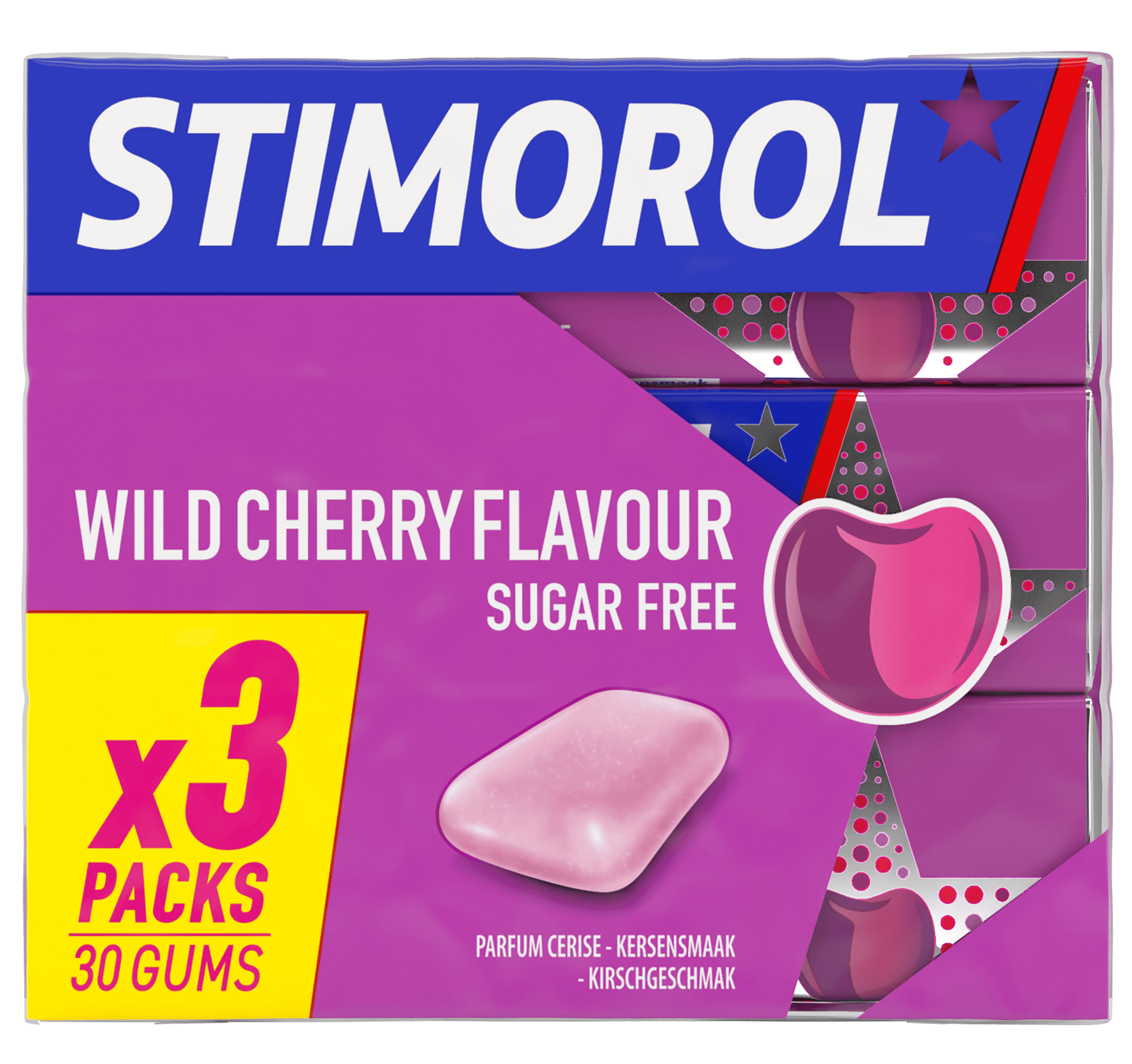 Stimorol Wild cherry 3-pack Wikkel 42 g