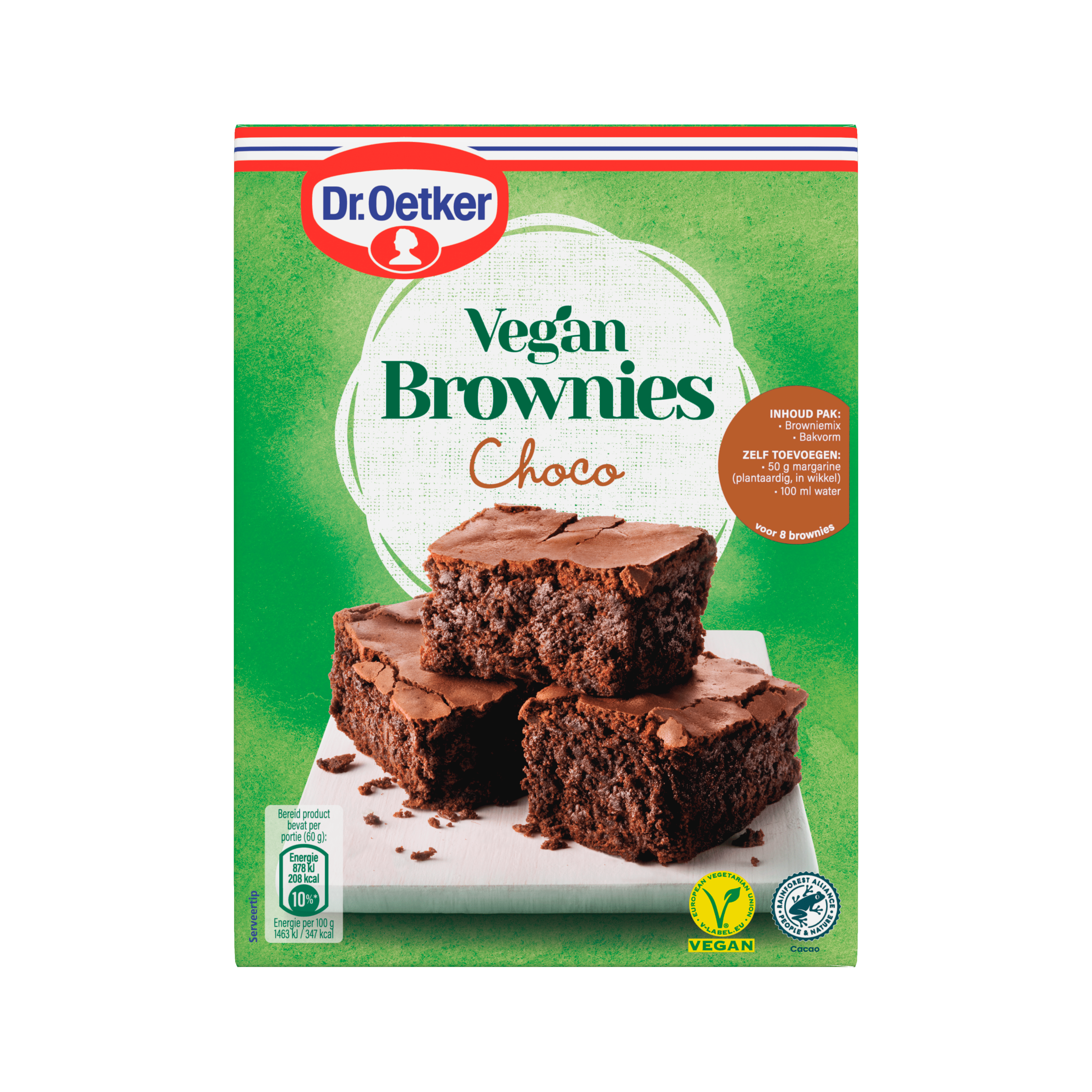 Dr. Oetker Vegan brownies plantaardig bakmix Pak 360 g