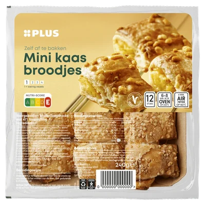 PLUS Mini kaasbroodjes Zak 240 g