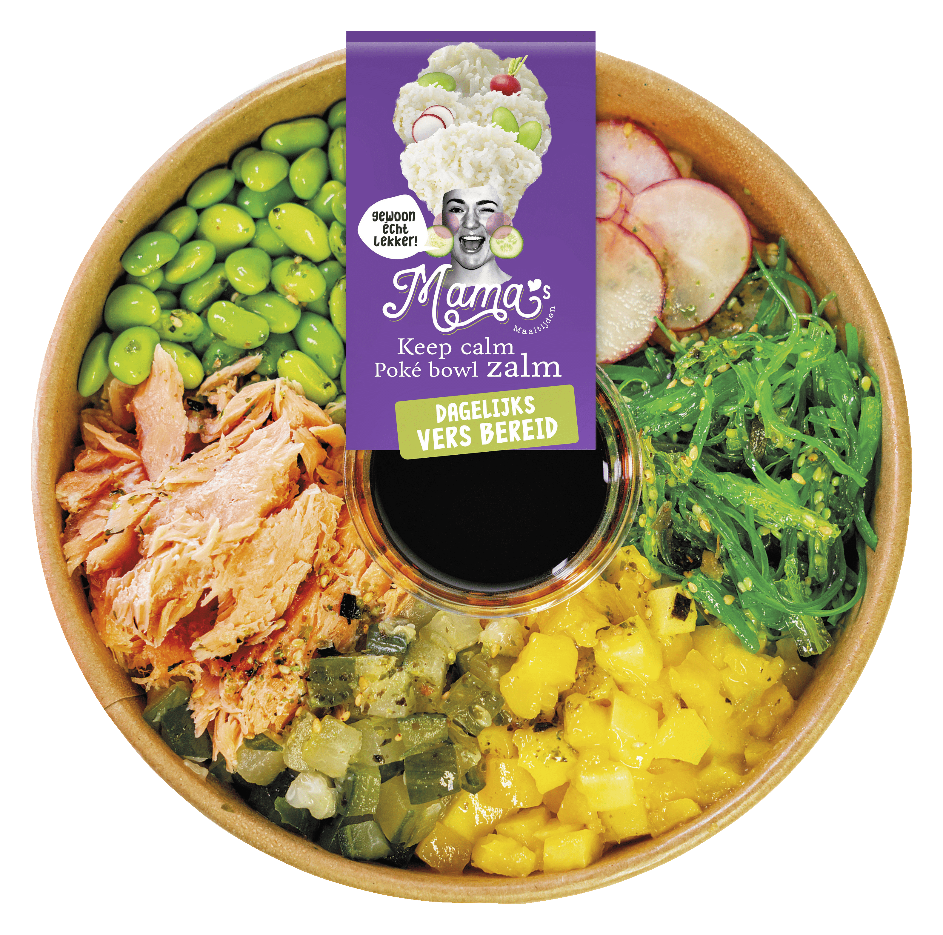 Mama's Maaltijden Poké bowl zalm Bakje 400 g