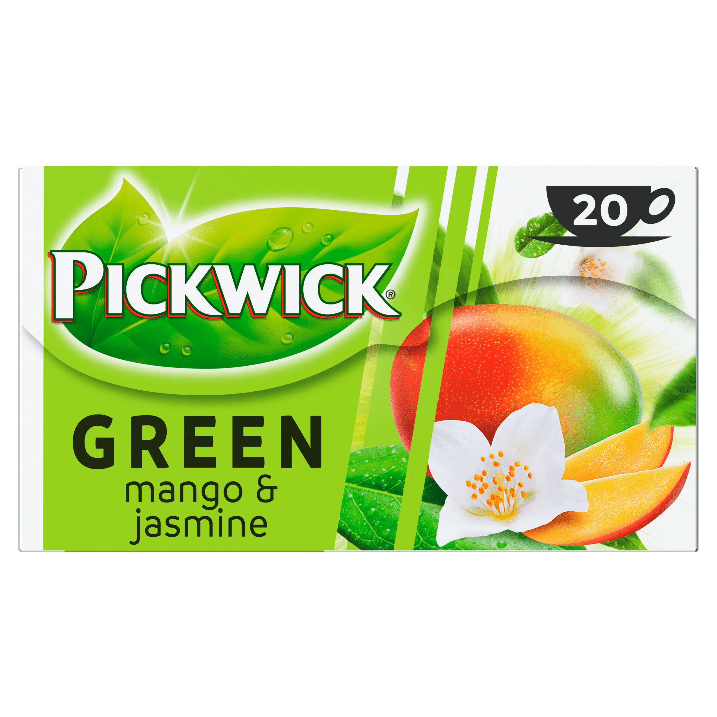 Pickwick Mango &amp; jasmine groene thee Doos 20 st